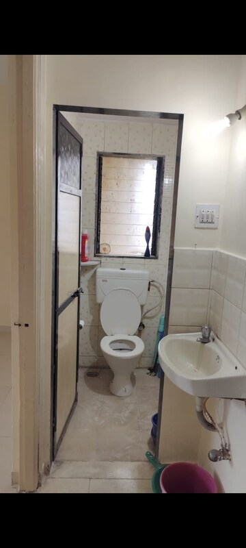 Bathroom in 1 BHK Apartment at Matoshree Park, Bhandup East – for Rent