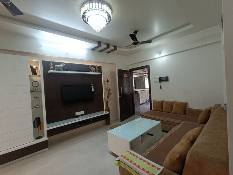 Living Room, shree-ganesh-graceland 2 Bedroom 1070 Sq.Ft. Apartment In Pimple Saudagar Pune 9034896