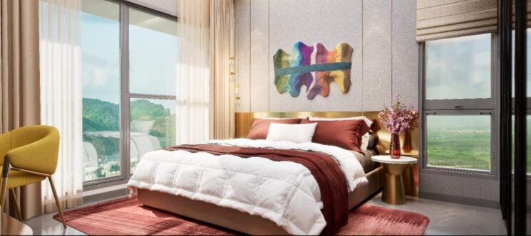 Bedroom, sumer-valley 3 Bedroom 1069 Sq.Ft. Apartment In Chandivali Mumbai 9035007