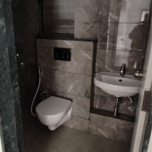 Bathroom in 2.5 BHK Apartment at Goel Ganga Newtown Phase 2, Madhav Nagar – for Sale