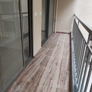 Balcony in 2.5 BHK Apartment at Goel Ganga Newtown Phase 2, Madhav Nagar – for Sale