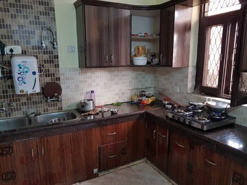 Kitchen in 3 BHK Builder Floor at Rajouri Garden – for Rent