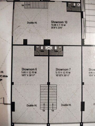 Floor Plan in  Showroom at Tejas Imperial, Wakad – for Rent