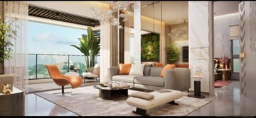 Living Room in 4 BHK Apartment at Ekta Chs Chandivali, Chandivali – for Sale