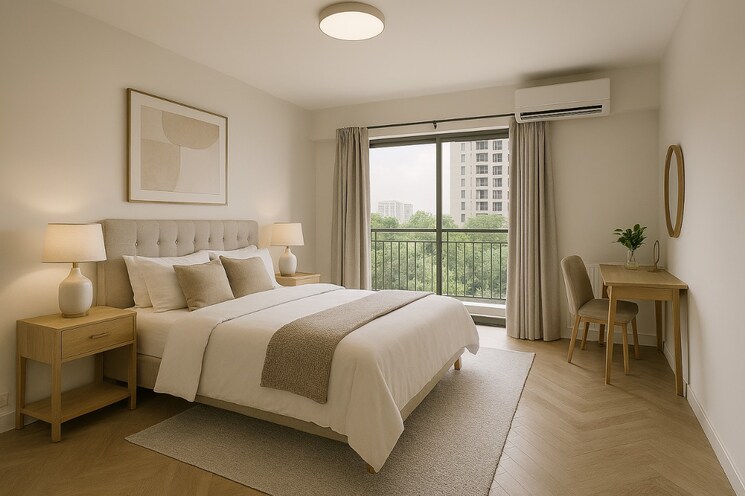 Bedroom, fiama-residency 2 Bedroom 800 Sq.Ft. Apartment In Ghodbunder Road Thane 9035278