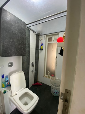 Bathroom in 1 BHK Apartment at Gurukrupa Marina Enclave, Malad West – for Rent