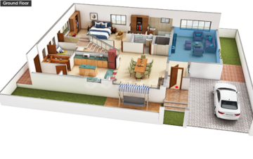 Floor Plan in 5 BHK Villa at Supadha Geethika, Velmala – for Sale