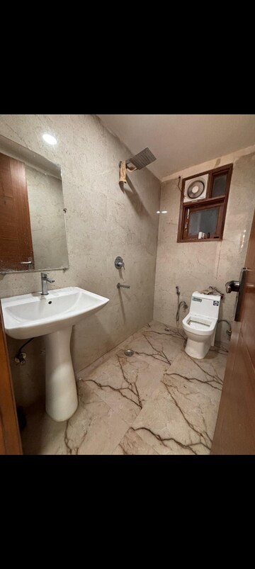 Bathroom in 3 BHK Builder Floor at Saket – for Rent