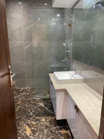 Bathroom in 4 BHK Builder Floor at Boutique Residential Apartments A 3 2, Vasant Vihar – for Rent