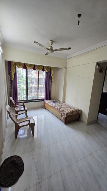 Living Room in 1 BHK Apartment at Narmada Kunj CHS, Kharghar – for Rent