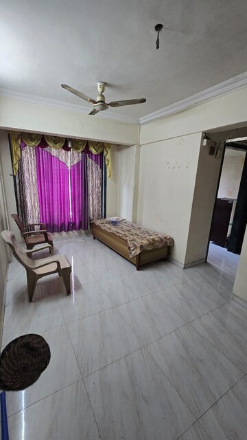 Living Room in 1 BHK Apartment at Narmada Kunj CHS, Kharghar – for Rent
