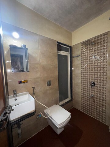 Bathroom in 3 BHK Apartment at Bhandup West – for Rent