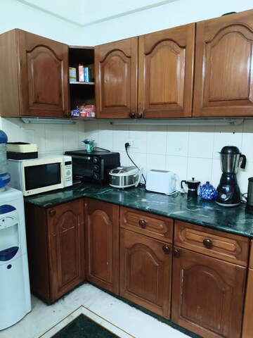 Kitchen in 2 BHK Builder Floor at Shanti Niketan – for Rent