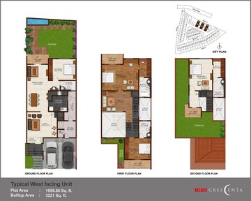 Floor Plan in 4 BHK Villa at MIMS Gulmohar, Whitefield – for Sale