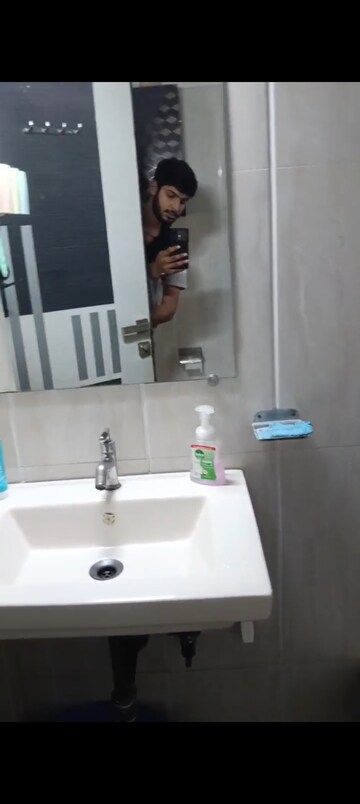 Bathroom in 3 BHK Apartment at Atul Blue Meadows, Andheri East – for Rent