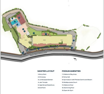 3 BHK Apartment – Map Location View at Naman Habitat, Andheri West - for Sale