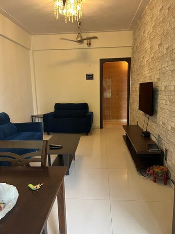 Living Room in 1.5 BHK Apartment at Bandra West – for Rent
