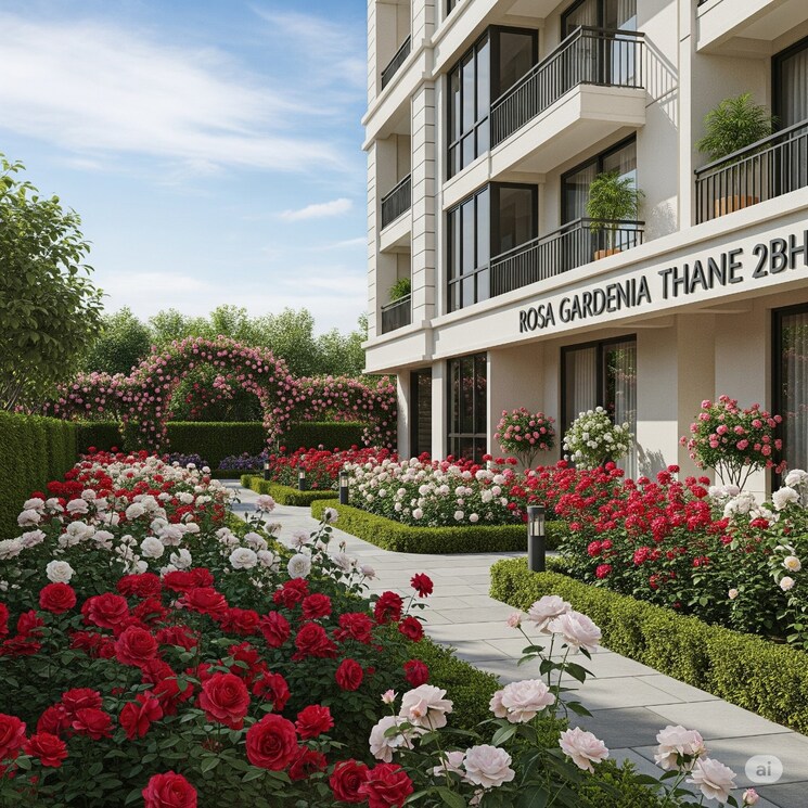 Exterior View, rosa-gardenia 2 Bedroom 880 Sq.Ft. Apartment In Ghodbunder Road Thane 9036081