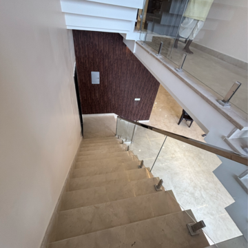Staircase in 5 BHK Villa at Gomti Nagar – for Sale
