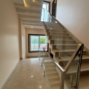 Staircase in 5 BHK Villa at Gomti Nagar – for Sale
