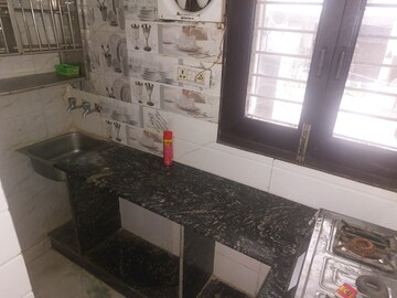 Kitchen in 1 BHK Builder Floor at Mahavir Enclave – for Rent