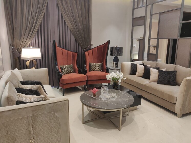 Living Room, skyline-park 4 Bedroom 2170 Sq.Ft. Apartment In Vip Road Zirakpur 9036795