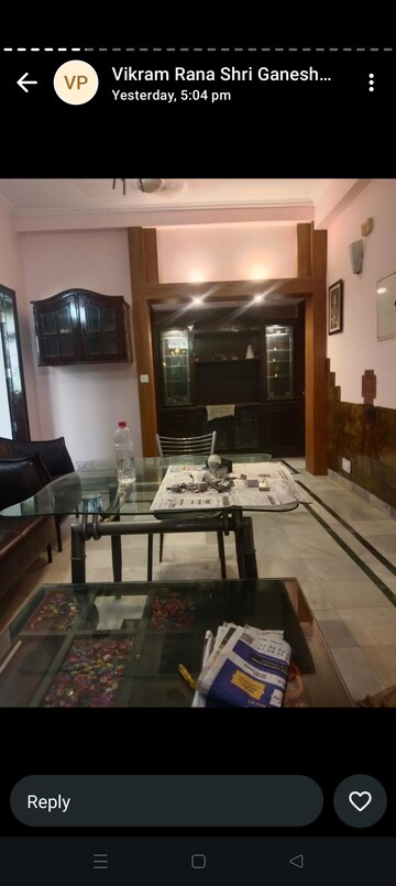 Living Room in 2 BHK Builder Floor at Palam Vihar Residents Association, Palam Vihar – for Rent