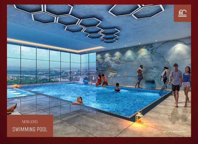 Swimming Pool, green-views 3 Bedroom 1480 Sq.Ft. Apartment In Kharghar Navi Mumbai 9036913