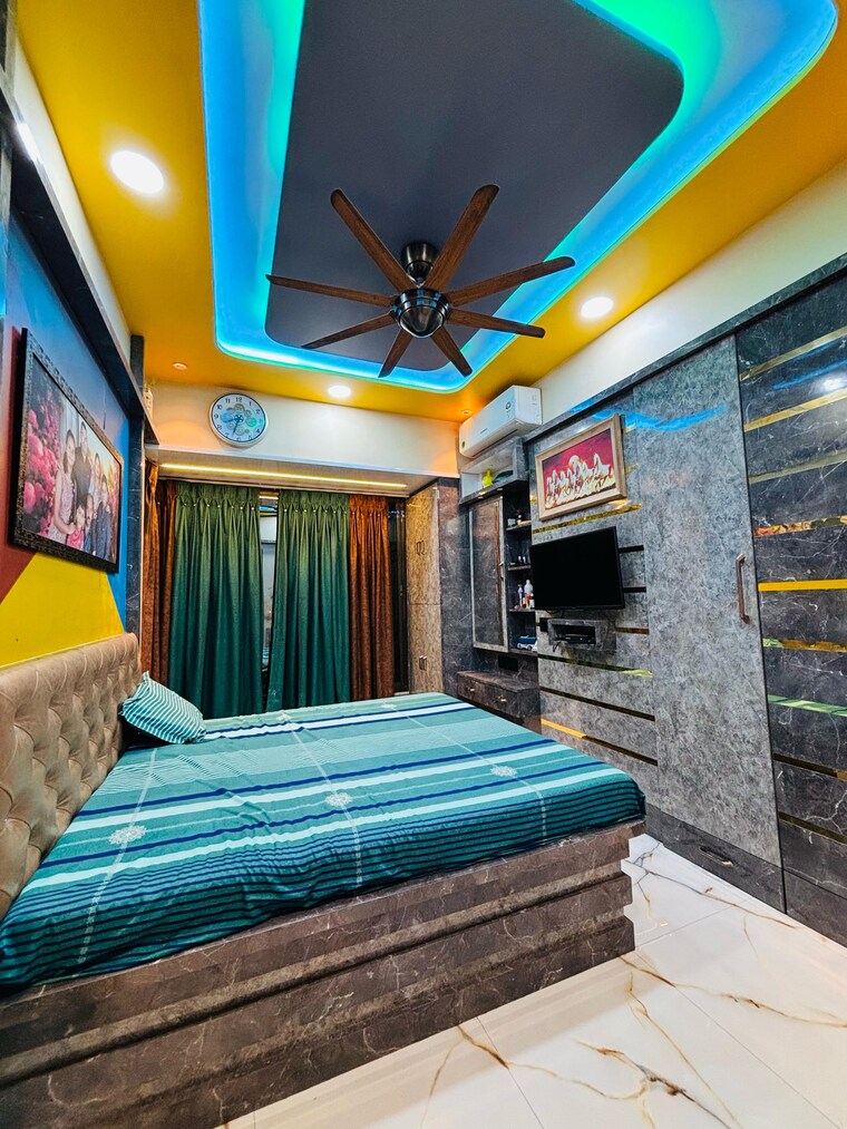 Bedroom, happy-home-sarvodaya-nagar 2 Bedroom 533 Sq.Ft. Apartment In Ambernath West Thane 9036953
