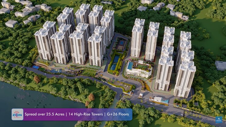 Exterior View, aparna-sarovar-zicon 3 Bedroom 1825 Sq.Ft. Apartment In Nallagandla Hyderabad 9037063