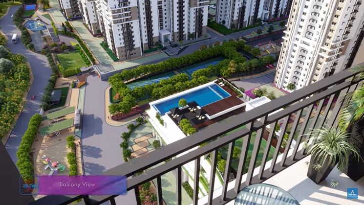 Balcony, aparna-sarovar-zicon 3 Bedroom 1825 Sq.Ft. Apartment In Nallagandla Hyderabad 9037063