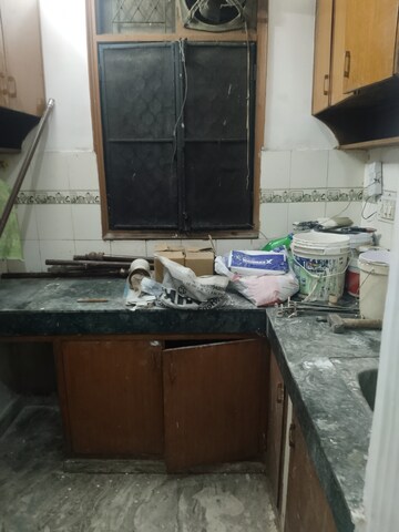 Kitchen in 3 BHK Builder Floor at Esteem Complex, Savitri Nagar – for Rent