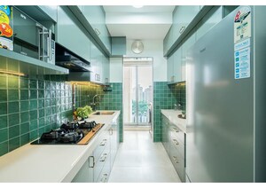 Kitchen in 2 BHK Apartment at Runwal Greens, Mulund West – for Sale