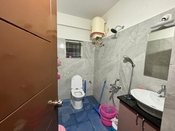 Bathroom in 3 BHK Apartment at L&T Raintree Boulevard, Hebbal – for Rent