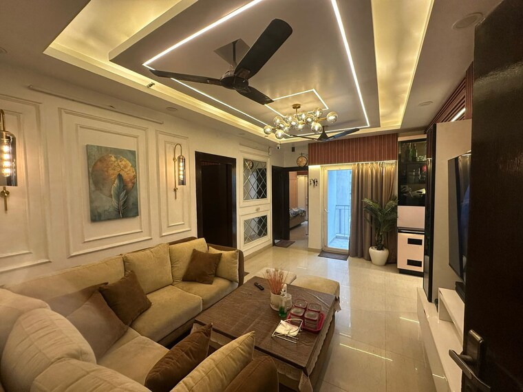 Living Room, emaar-the-vilas 3 Bedroom 7300 Sq.Ft. Penthouse In Sector 25 Gurgaon 9037352