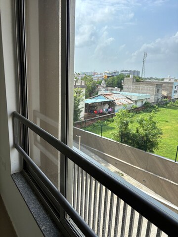 Balcony in 3 BHK Apartment at Goyal Orchid Valley, Shela – for Rent
