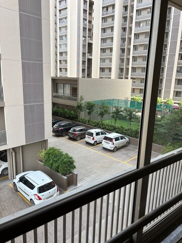Balcony in 3 BHK Apartment at Goyal Orchid Valley, Shela – for Rent