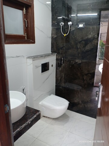 Bathroom in 3 BHK Builder Floor at Vasant Kunj – for Rent