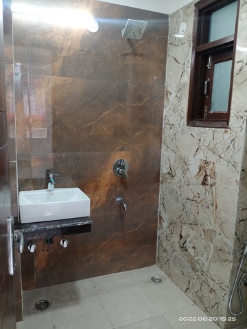 Bathroom in 3 BHK Builder Floor at Vasant Kunj – for Rent