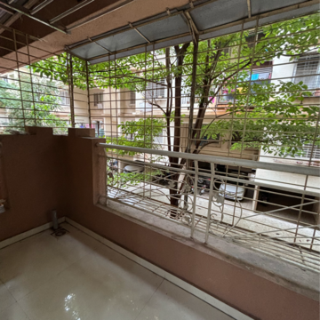 Balcony in 1 BHK Apartment at GK Royale Rahadki Greens, Rahatani – for Rent