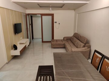 Living Room in 2 BHK Apartment at Blue Ozone Residency, Dahisar West – for Sale