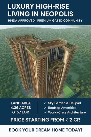 3 BHK Apartment – Exterior View View at Kokapet - for Sale
