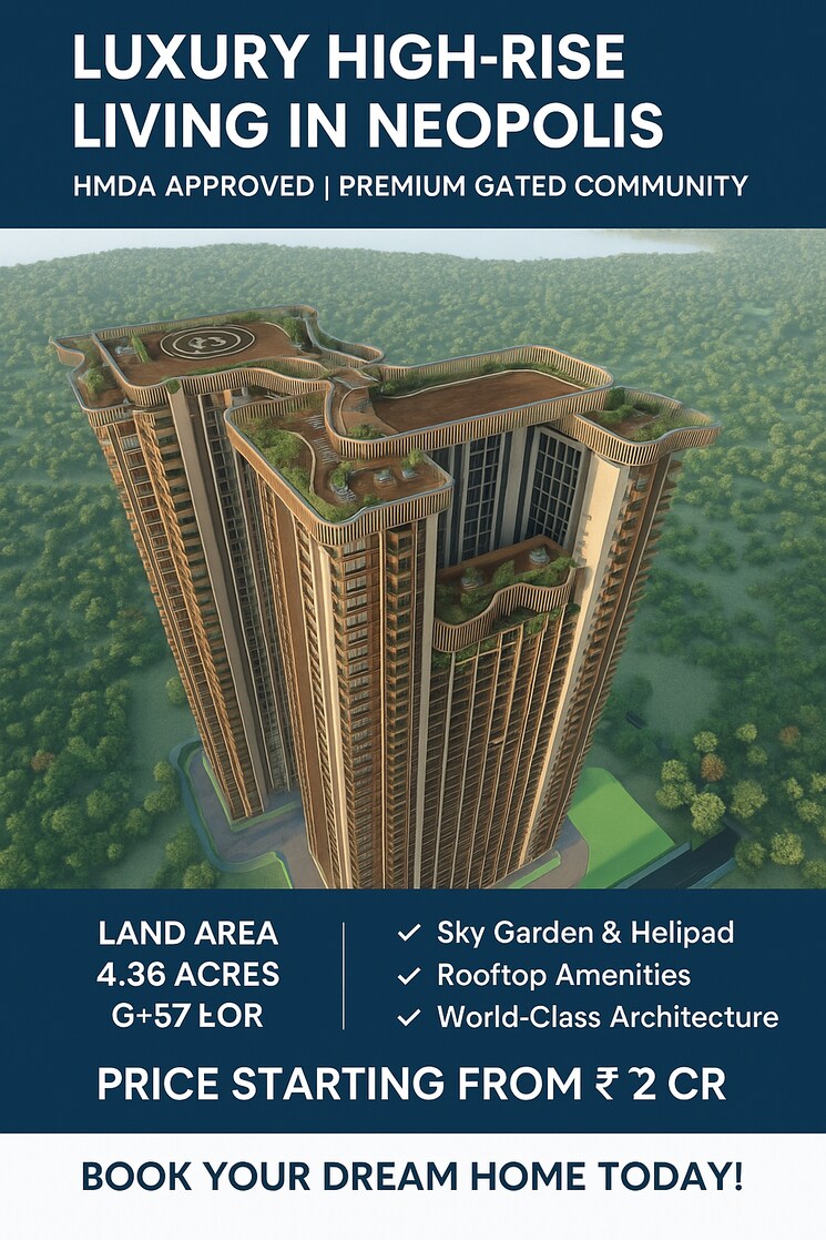 Exterior View, kokapet 3 Bedroom 2235 Sq.Ft. Apartment In Kokapet Hyderabad 9037981