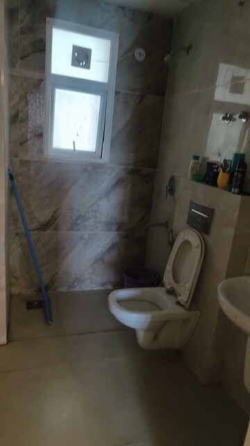 Bathroom in 3 BHK Apartment at Omaxe The Palace, Gomti Nagar – for Rent