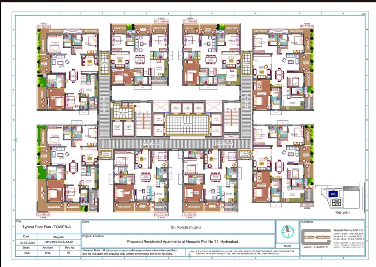 Other, kokapet 3 Bedroom 2235 Sq.Ft. Apartment In Kokapet Hyderabad 9037981