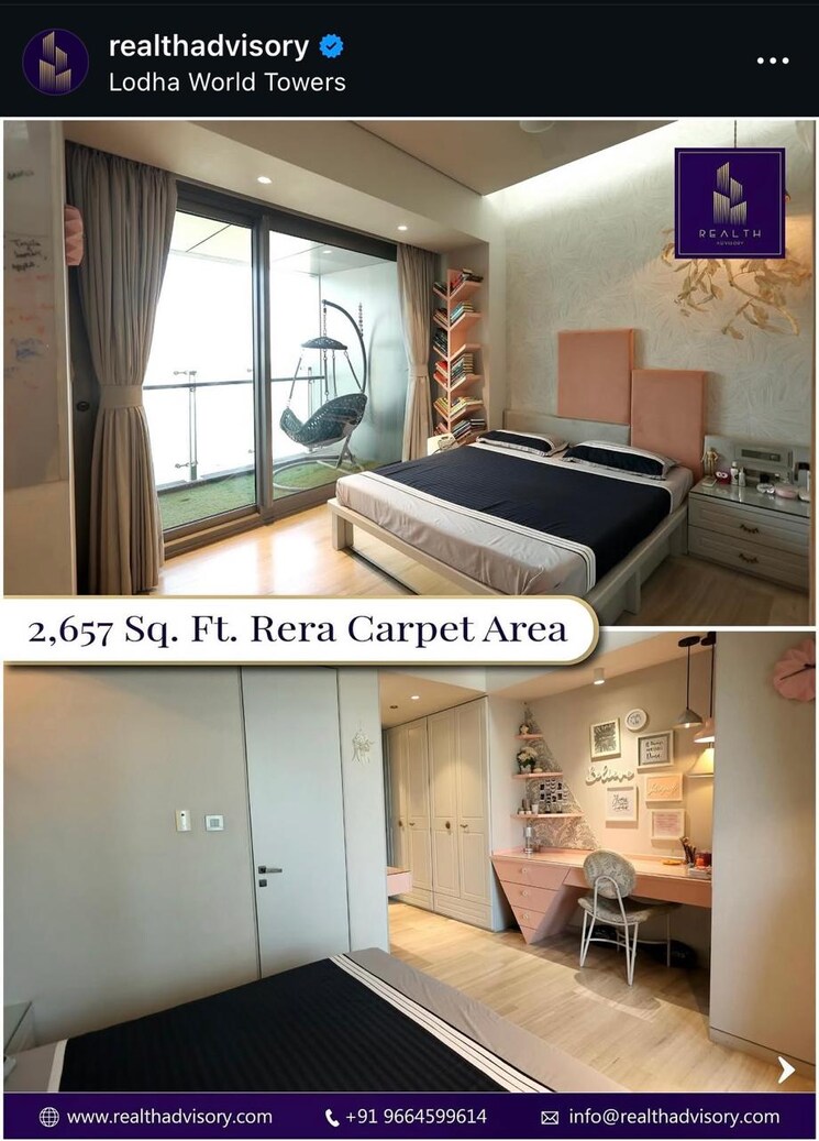 Kitchen, lodha-world-one 4 Bedroom 2619 Sq.Ft. Apartment In Worli Mumbai 9038376