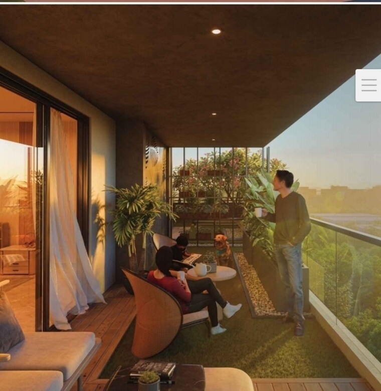 Living Room, gachibowli 3 Bedroom 1816 Sq.Ft. Apartment In Gachibowli Hyderabad 9038472