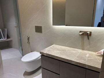 Bathroom in 3 BHK Apartment at Lodha The World Towers World One Tier 2, Worli – for Rent