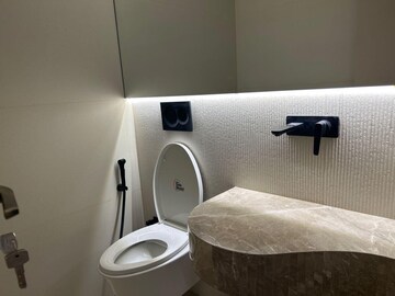 Bathroom in 3 BHK Apartment at Lodha The World Towers World One Tier 2, Worli – for Rent