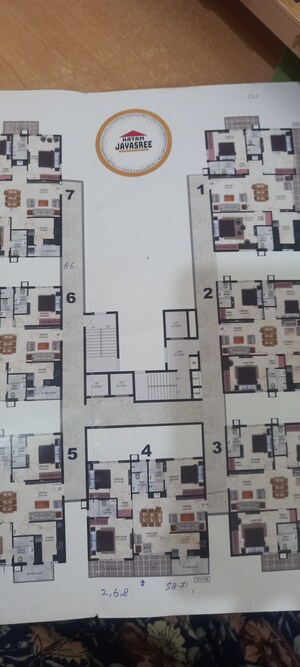 Floor Plan in 3 BHK Apartment at Maram Katam Jayasree, Hastinapuram – for Sale